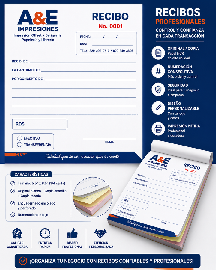 Recibos Personalizados